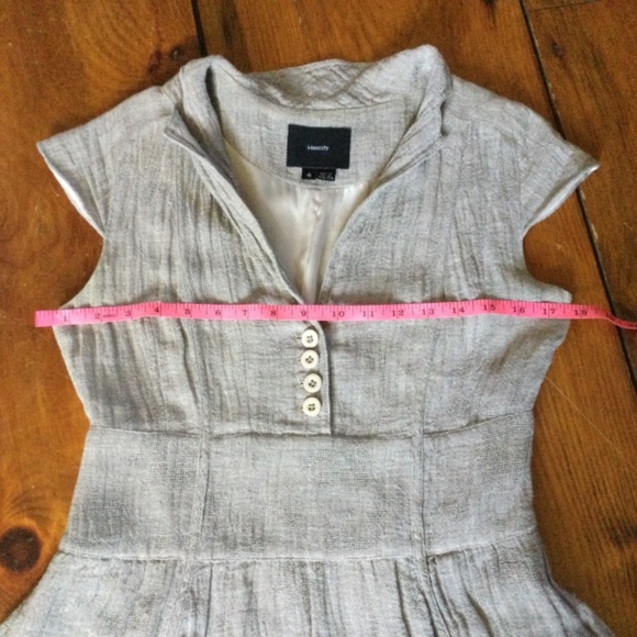 Linen Gauze Dress by Identify Tan in color size 4 - Picture 11 of 14